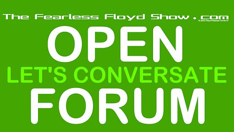 SUNDAY OPEN FORUM: Let's talk about Stuff!