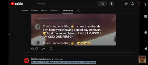 Chief Handler is a gay old man with a bald head.✡️🕎🤡🏳️‍🌈🦄