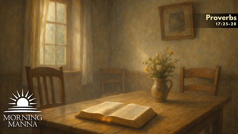 Morning Manna - Dec 9, 2025 - Proverbs 17:25-28 - Silence, Sense, and Sorrow of Folly