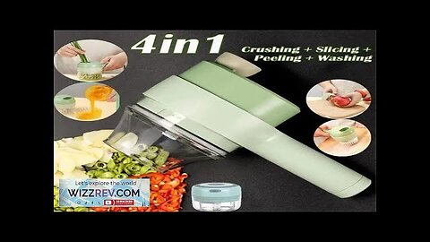 4-in-1 Handheld Electric Vegetable Cutter and Meat Mincer Quick and Convenient Kitchen Review