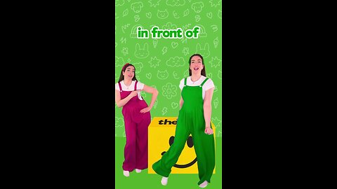 Positions in English - Spatial words #kids #learning #toddlers #beginner #education #preschool