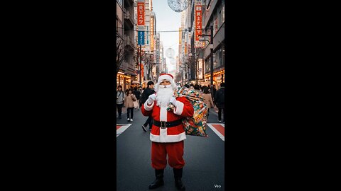 Santa trying to find a cookie shop