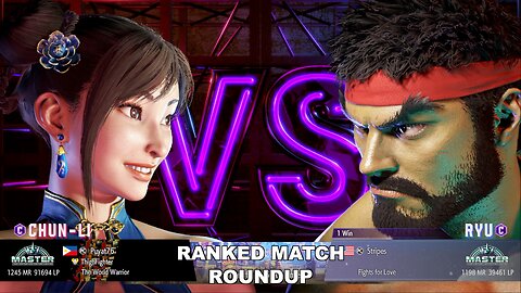 Kuya Kalbo SF6 Ranked Roundup. Chun Li Master Rank [Hori Fight Stick]