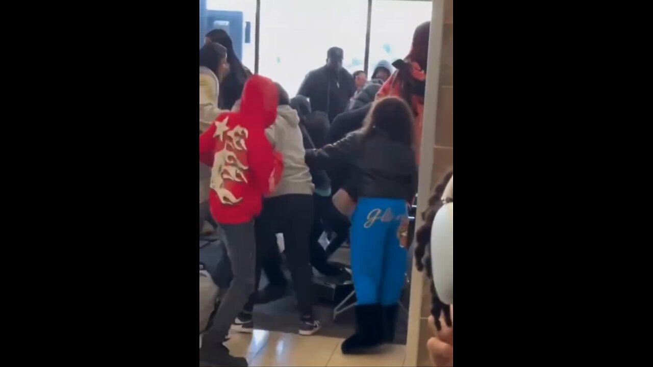 A brawl breaks out at an Atlanta airport