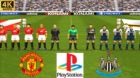 Man United vs Newcastle | Winning Eleven 2002 - Duckstation PS1 on PC - 2k60