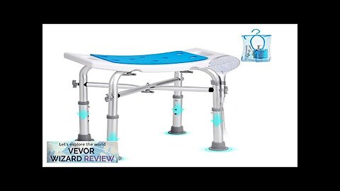 VEVOR Shower Chair for Inside Shower Adjustable Height Shower Stool with Crossbar Review