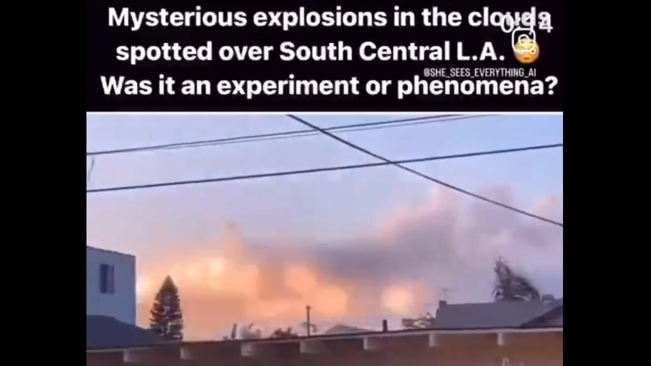 😮 Mysterious Explosions in Clouds Spotted Over South Central L.A.