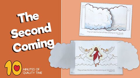 Jesus Second Coming Cloud Reveal Printable Craft