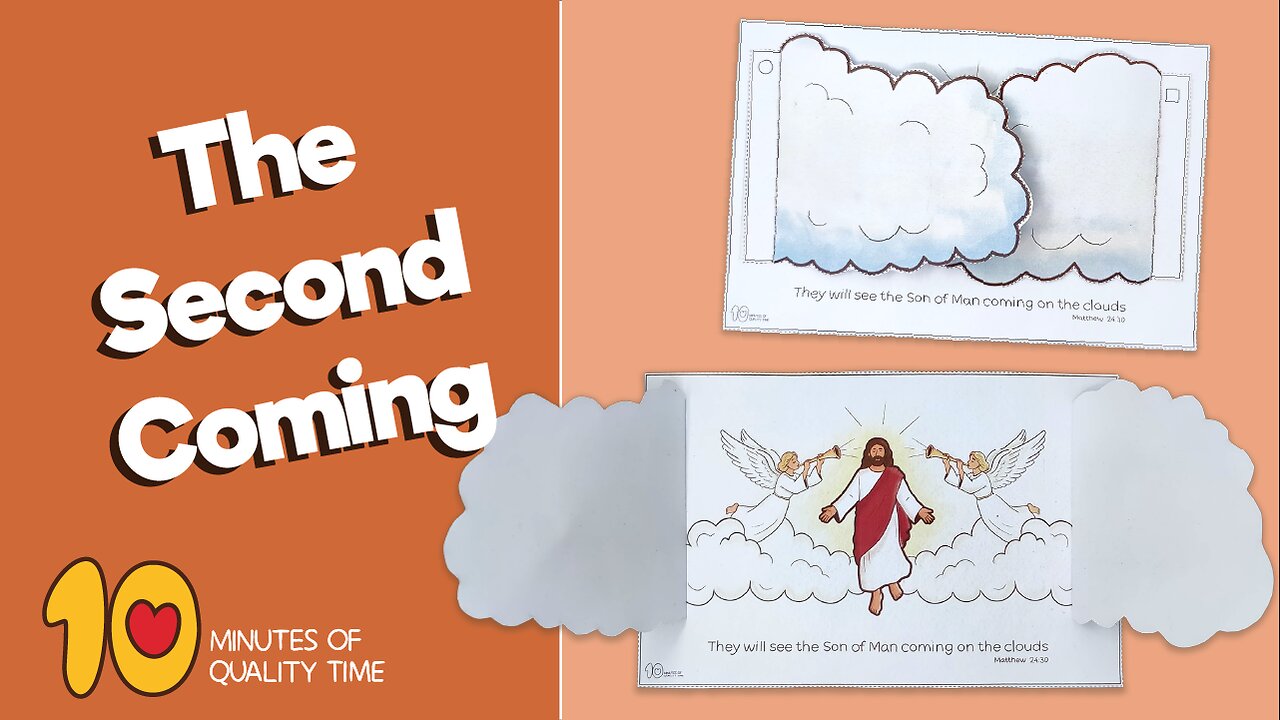 Jesus Second Coming Cloud Reveal Printable Craft