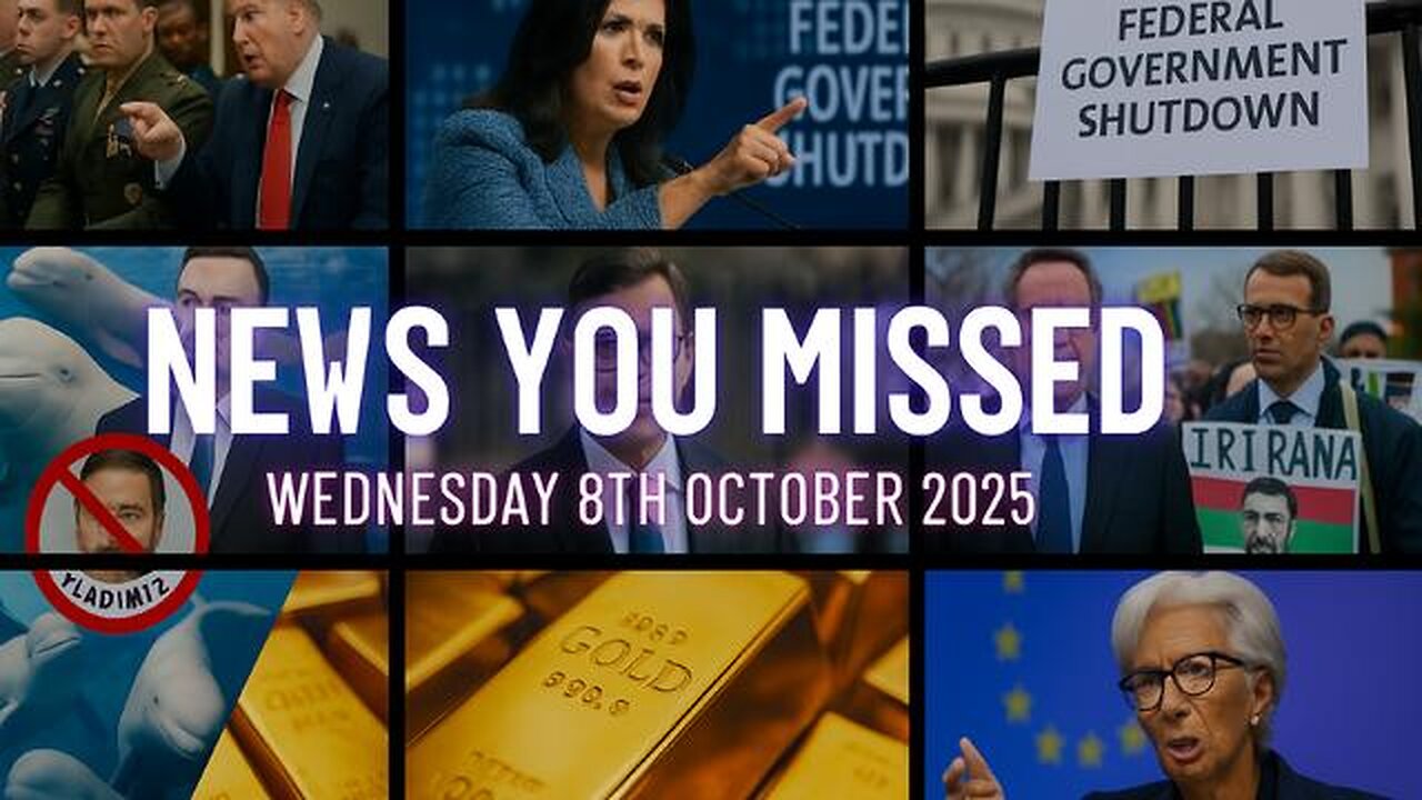 NEWS U MISSED WITH PAUL BROOKER & DREW DEMI WEDNESDAY 8TH OCTOBER 2025