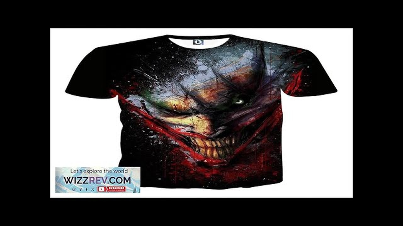 The Devilish Look Of Joker Design Full Print T-Shirt Review