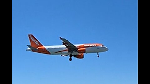 Easyjet A320 Landing Into Corfu International Airport Kanoni 2024