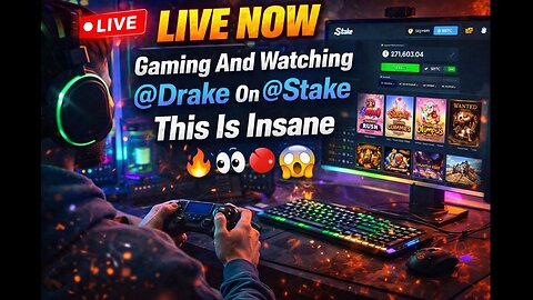LIVE NOW Gaming And Watching @Drake On @Stake This Is Insane