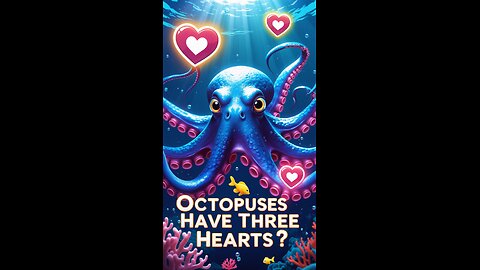 "Unbelievable Octopus Facts: Why These Creatures Have 3 Hearts! 🐙❤️"