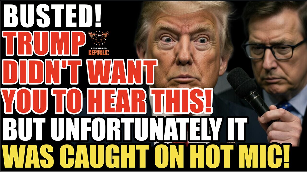 BUSTED! Trump Didn’t Want You To Hear This, But Unfortunately It Was Caught On Hot Mic!