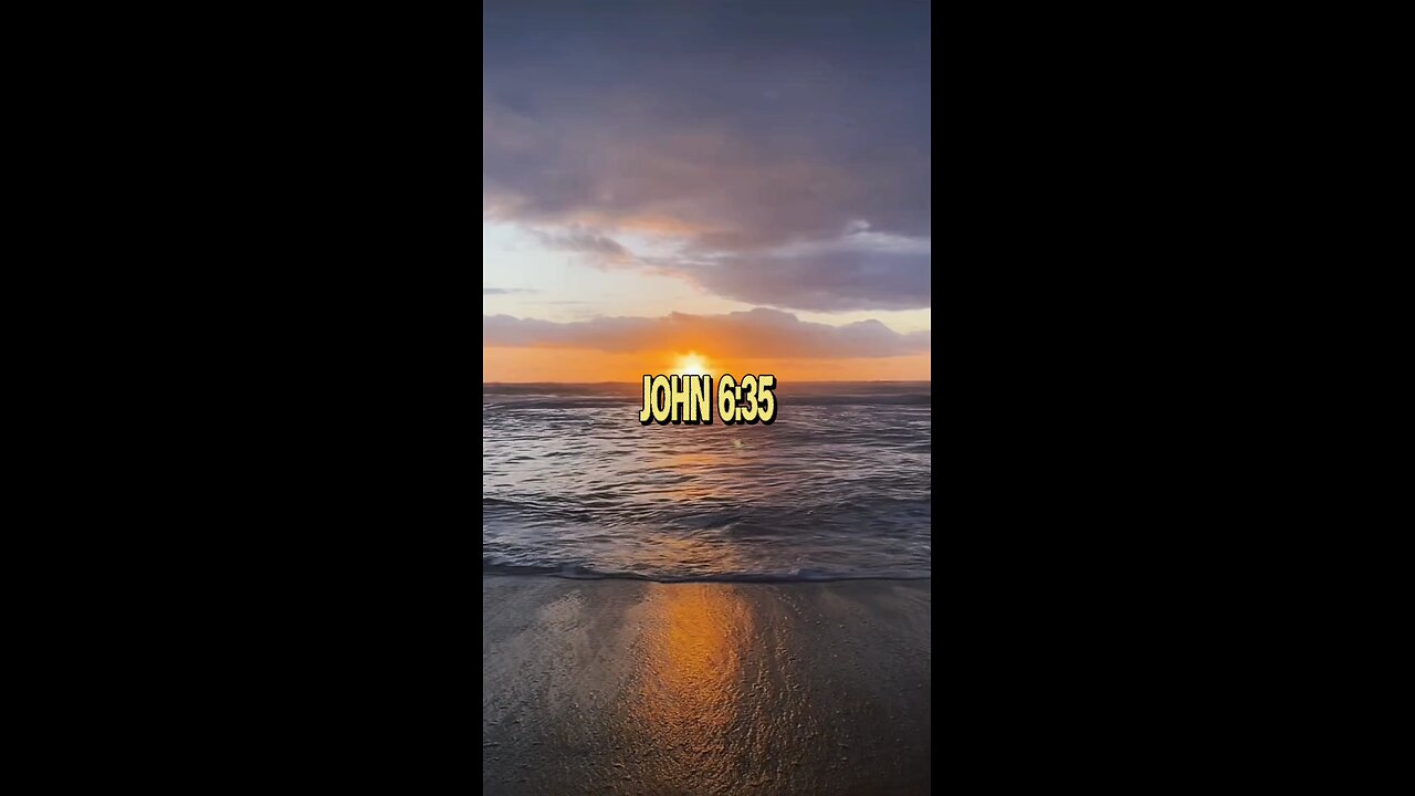 John 6:35 (NIV)