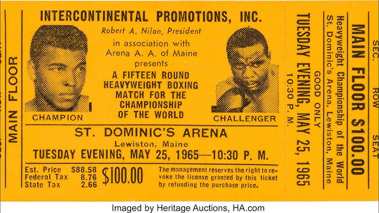 Ali vs Liston 2 - May 25 1965 - St. Dominic's Arena, Lewiston, ME