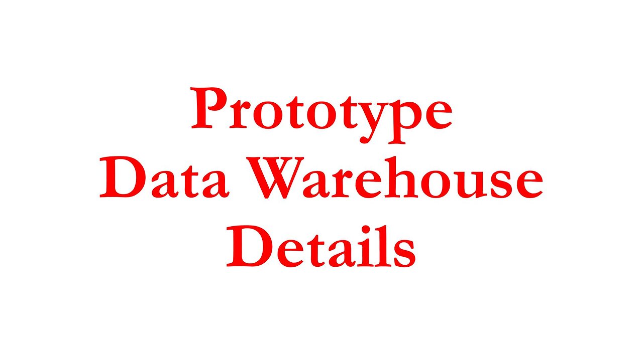 SeETL031 - Prototype Data Warehouse - Detail
