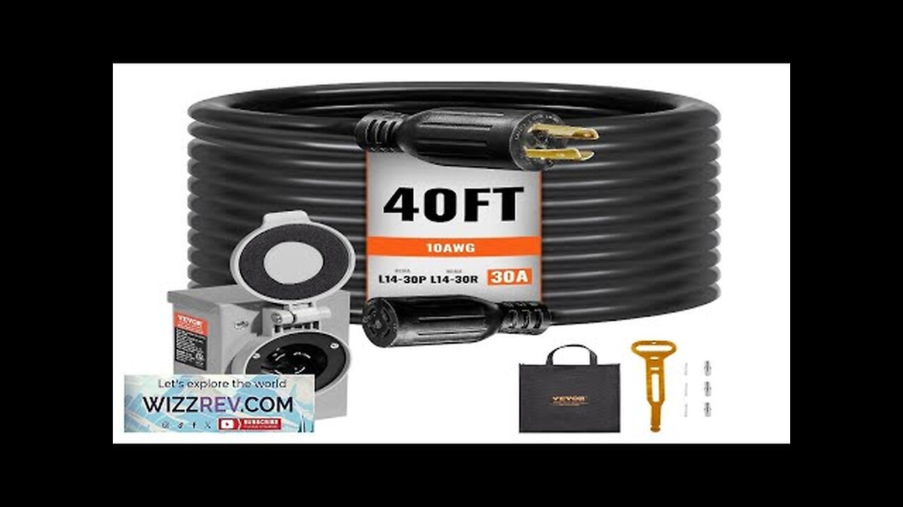 VEVOR 30 Amp Generator Cord and Power Inlet Box Kit 40 FT Review