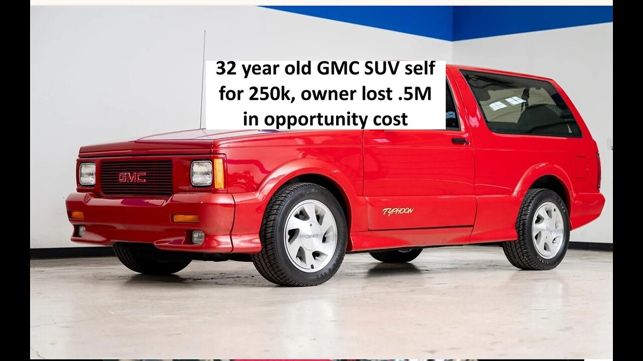 32 year old GMC SUV sells for quarter million dollars, owner missed out on .5 Million