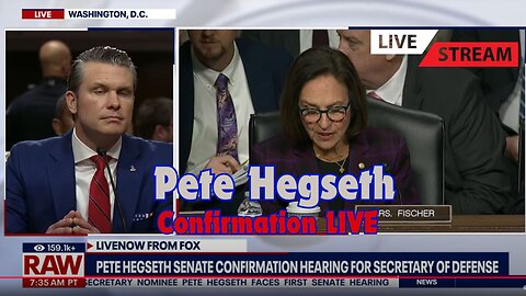 Pete Hegseth Sec of Defense confirmation LIVE