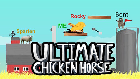 Playing the rage quit game with my friends (Ultimate Chicken Horse)