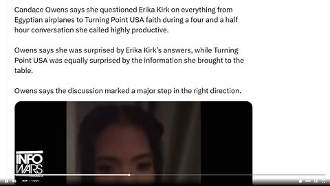 Candace Owens' Claim That Egyptian Aircraft Were Stalking Charlie Kirk!