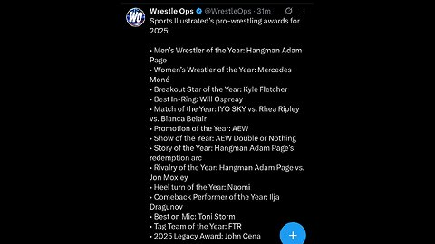 Sports Illustrated Wrestling Awards Are A JOKE! Totally Bought Off! #shorts