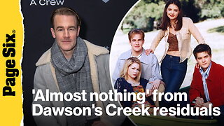 Why James Van Der Beek 'saw almost nothing' from 'Dawson's Creek' residuals