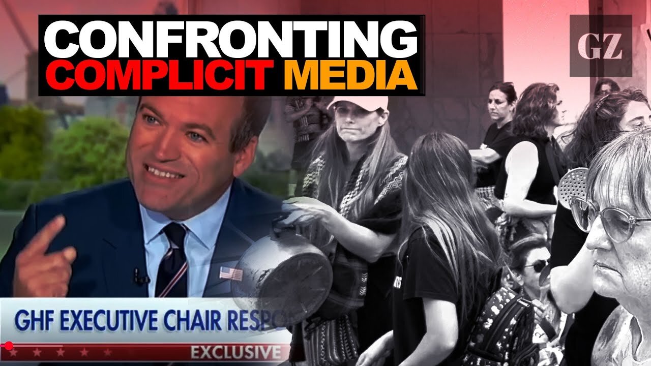 'You will hear us!' -New anti-genocide protest interrupts live media broadcasts