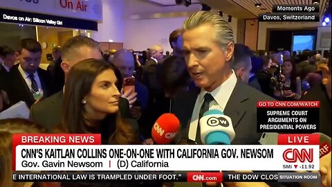 Gov Newsom's Gigantic Word Salad On Trump's WEF Speech