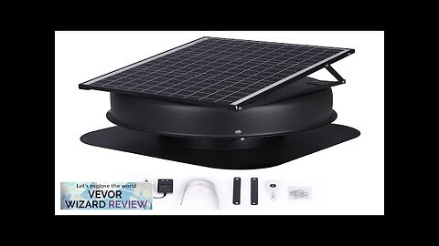 VEVOR Solar Attic Fan 40 W 1230 CFM Large Air Flow Solar Review