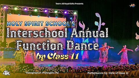 Annual Day Programme Dance by Girls | Holy Spirit School | Class 11 | AB Royal Edits