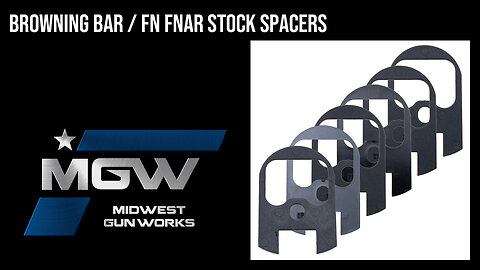 Browning BAR ShortTrac / LongTrac / FN FNAR Stock Spacers