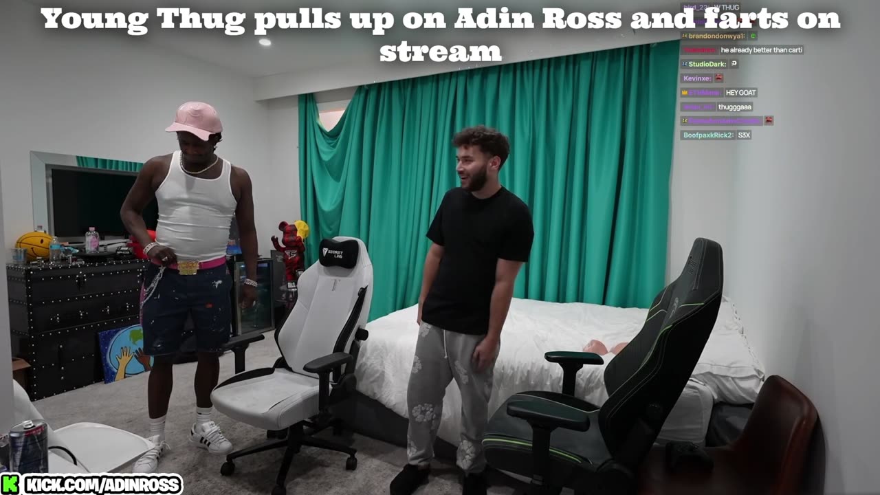 Young Thug Farts on Adin Ross stream