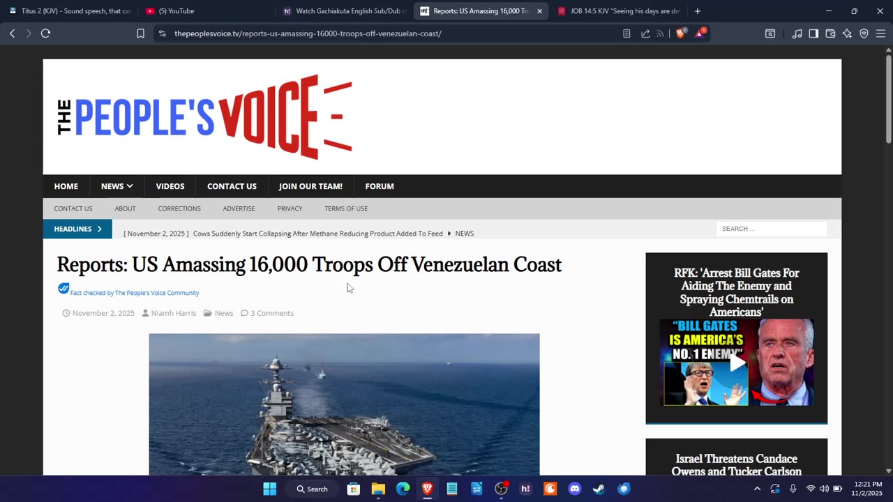 16,000 US TROOPS OFF OF VENEZUELAN COAST AND A NUCLEAR POWERED SUBMARINE #lastdays #israelite