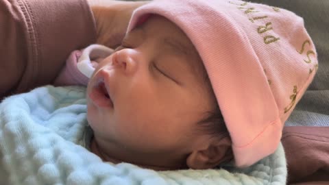 Blasian Babies Newborn Daughter Is Snoozing Away Which Means Blasian Parents Can Take A Nap!