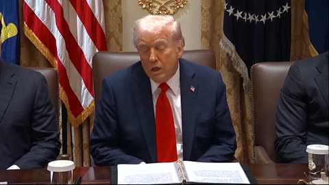 President Trump: “We're here this morning for a cabinet meeting