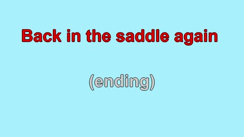 Back In The Saddle Again (1939)