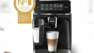Philips 3200 Series Fully Automatic Espresso Machine, LatteGo Milk Frother, 5 Coffee Varieties