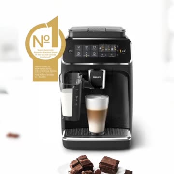 Philips 3200 Series Fully Automatic Espresso Machine, LatteGo Milk Frother, 5 Coffee Varieties