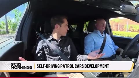 Driverless mass surveillance police cars