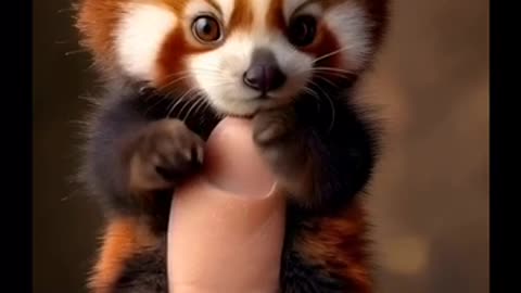 A cute panda in finger 🇺🇸🐼