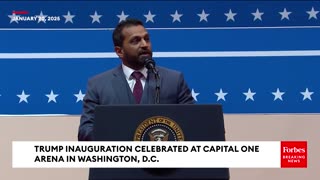 Kash Patel: Makes Pledge To Help Restore American Dream At Inaugural Event! - 1/20/25