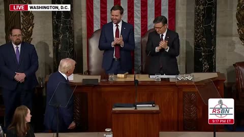 MUST SEE: President Trump takes the podium to chants of “USA” at joint address to Congress