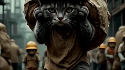 Cat's Hard Work & Tragic Fate | Emotional Story of Sacrifice & Survival | Animated Short