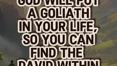 God Sends Giants to Awaken the Warrior in You