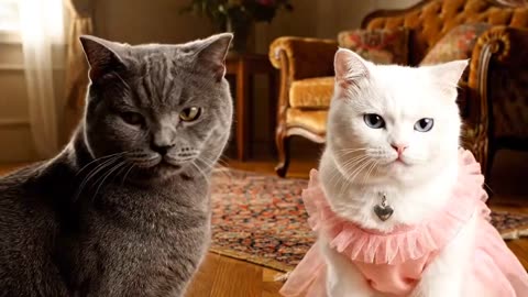 “Beautiful Cat & Her Beloved | Feline Love Story 🐱❤️” #cute #cat #beautiful