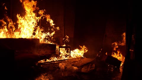 Fire In The Living Room - Parlor Inflamed