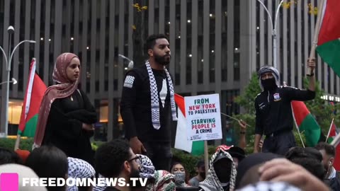 Islamists in NYC waving Hamas flags declare that they will presumably carry out attacks in the US